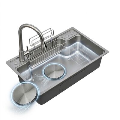 Bon prix Farmhouse 33x22 Apron Front Kitchen Sink SUS304 Handmade Single Bowl 16 Gauge Deep Basin en ligne