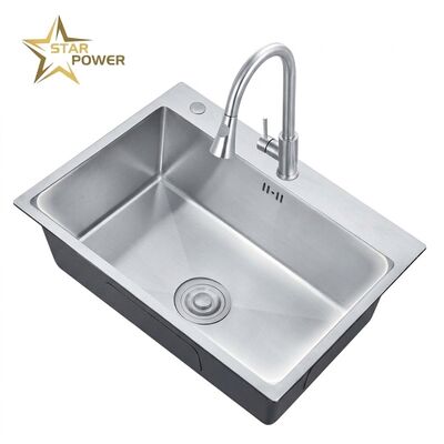 Bon prix Nano 25x22 Drop-In Kitchen Sink SUS304 Antibacterial Single Bowl 18 Gauge en ligne