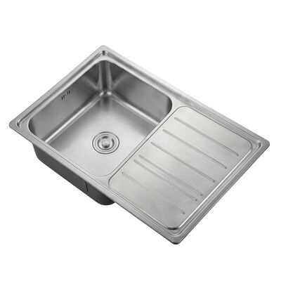 Bon prix Workstation 30x18 Kitchen Sink SUS304 16 Gauge Single Bowl with Drainboard en ligne