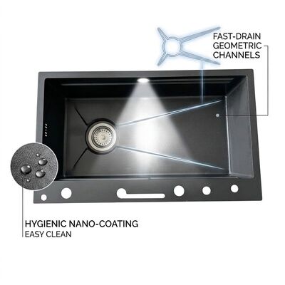 Bon prix Drop-In 32x19 Double Bowl Kitchen Sink SUS304 18 Gauge with Faucet Holes en ligne