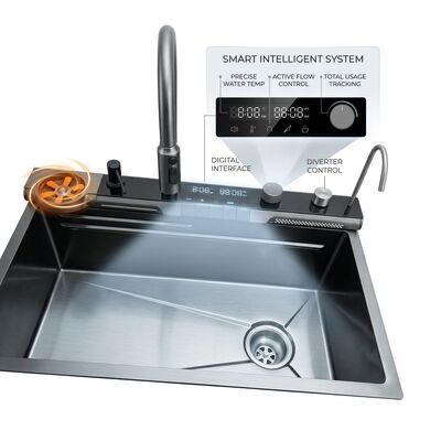 Qualité 26 Inch RV Camper Van Single Bowl Sink SUS304 20 Gauge with Foldable Faucet usine